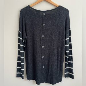 Tribal‎ Women’s Long Sleeve Button Back Top Shirt Lounge Comfort Wear. Sm Petite